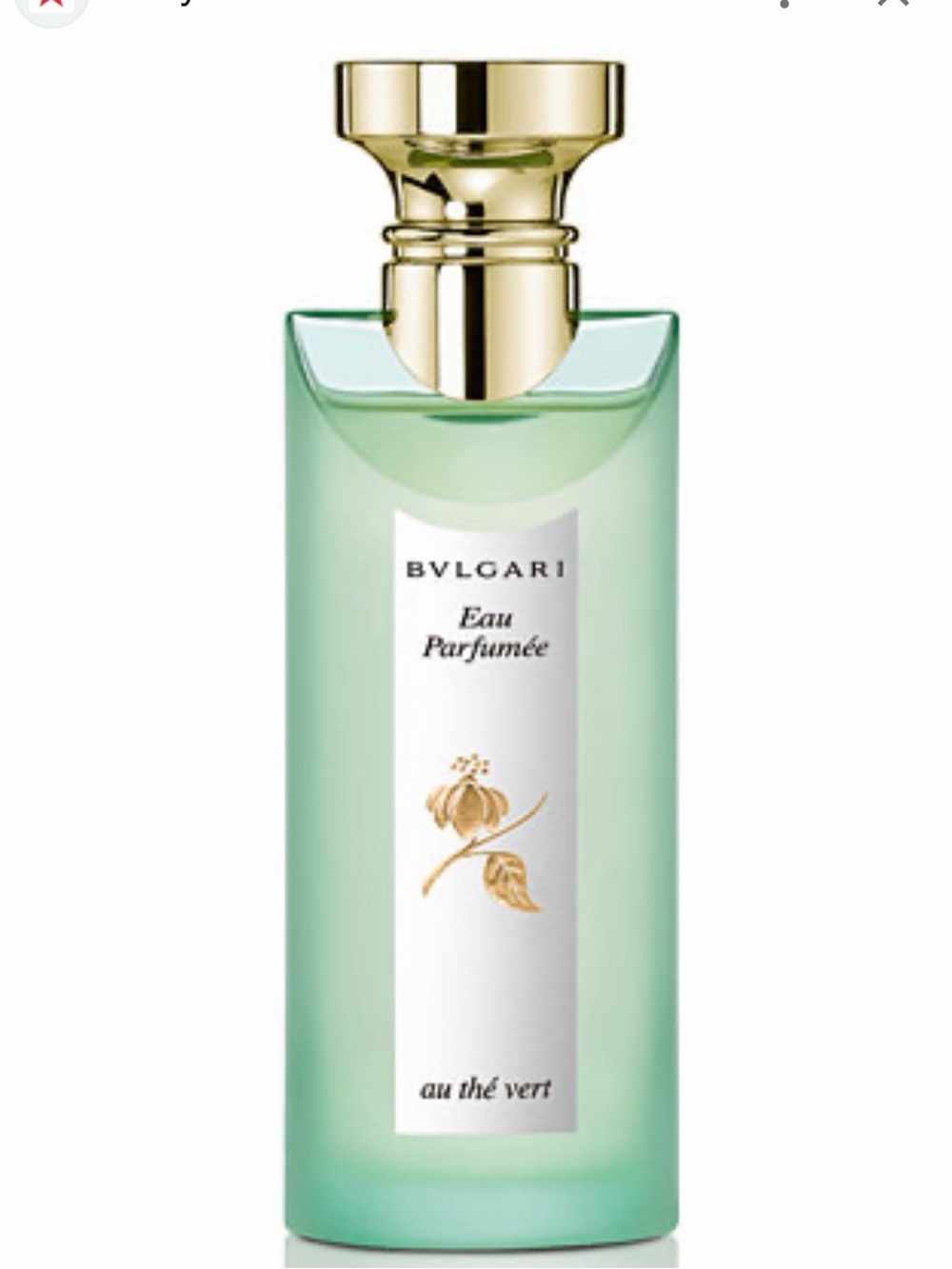 Bulgari Green and Gold Eau Parfumée Bottle